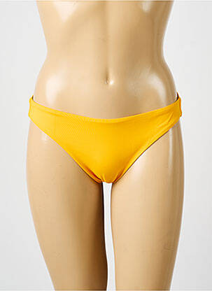 Bas de maillot de bain effet matière satinée culotte orange IODUS femme