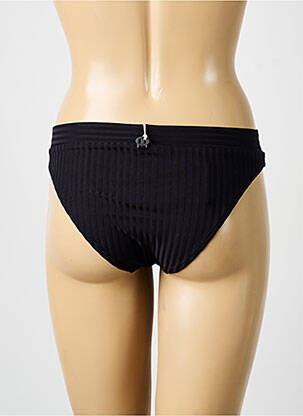 Bas de maillot de bain effet matière satinée culotte noir IODUS femme