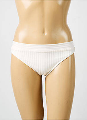 Bas de maillot de bain effet matière satinée culotte beige IODUS femme