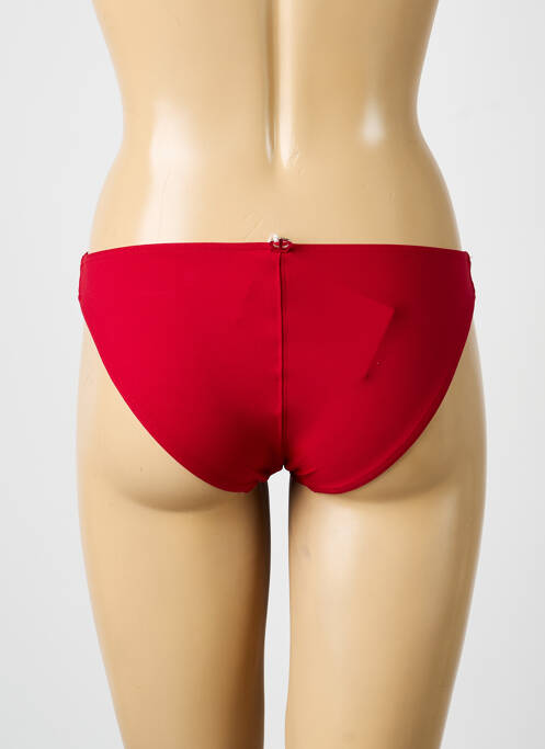 Bas de maillot de bain tissage satiné culotte rouge IODUS femme