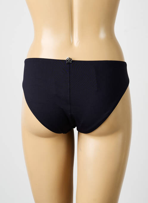 Bas de maillot de bain effet matière satinée culotte noir IODUS femme