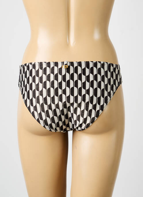 Bas de maillot de bain imprimé fantaisie culotte noir IODUS femme