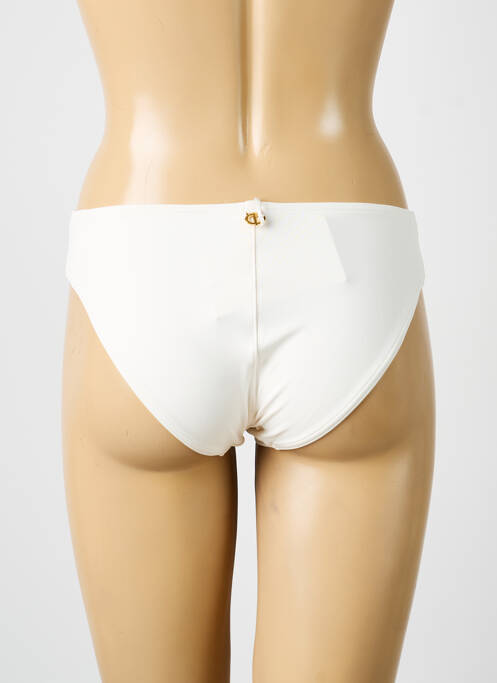 Bas de maillot de bain effet matière satinée culotte beige IODUS femme