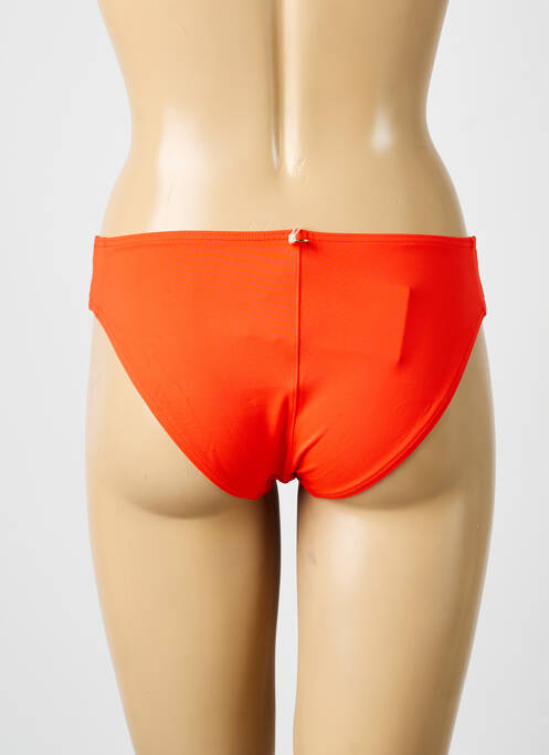 Bas de maillot de bain effet matière satinée culotte orange IODUS femme