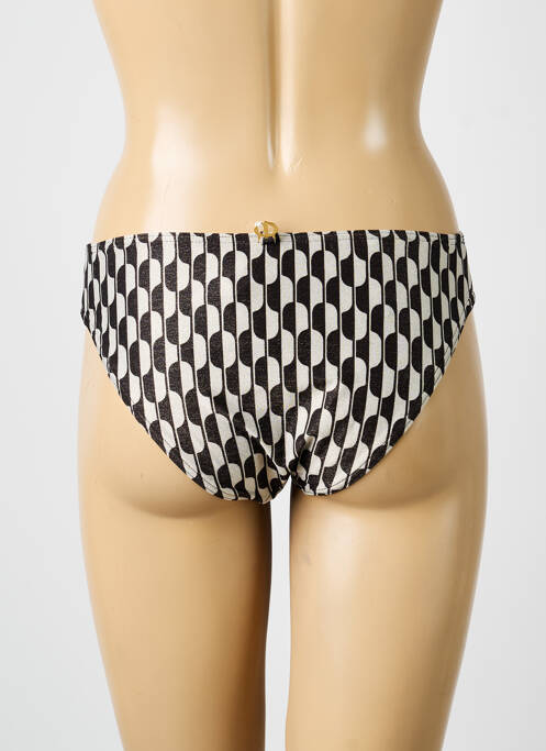 Bas de maillot de bain imprimé fantaisie culotte noir IODUS femme