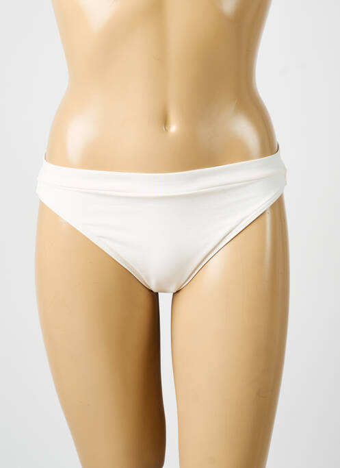 Bas de maillot de bain tissage satiné culotte beige IODUS femme