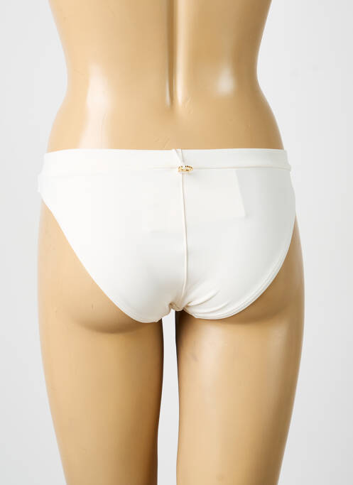 Bas de maillot de bain tissage satiné culotte beige IODUS femme