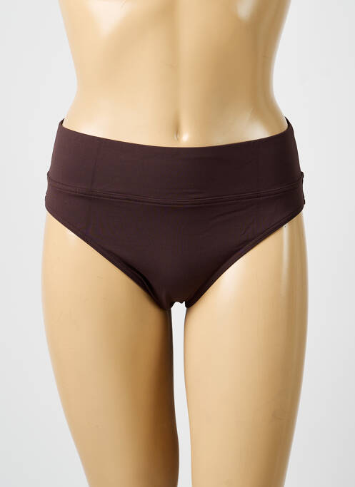 Bas de maillot de bain stretch culotte marron IODUS femme