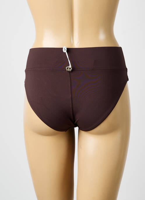 Bas de maillot de bain stretch culotte marron IODUS femme