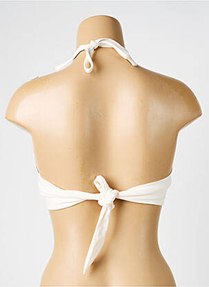 Haut de maillot de bain stretch haut bandeau beige IODUS femme