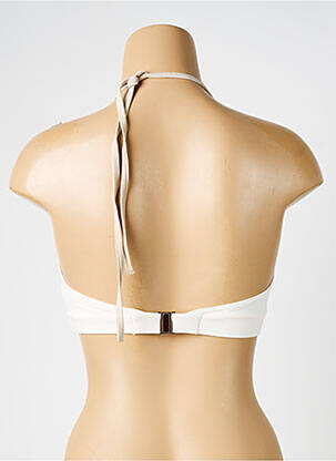 Haut de maillot de bain stretch haut bandeau beige IODUS femme