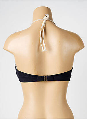 Haut de maillot de bain stretch haut bandeau bleu fonce IODUS femme