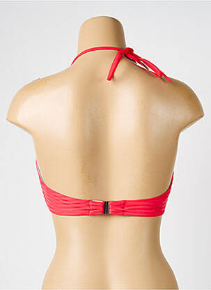 Haut de maillot de bain stretch haut soutien-gorge balconnet rouge IODUS femme
