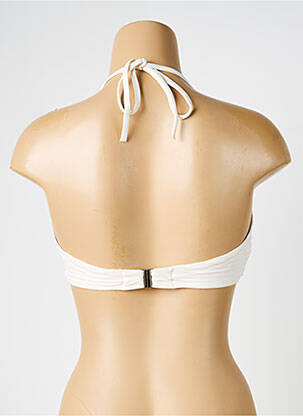 Haut de maillot de bain stretch haut soutien-gorge balconnet beige IODUS femme