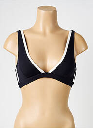 Haut de maillot de bain stretch haut soutien-gorge avec mousse de rembourrage amovible noir IODUS femme