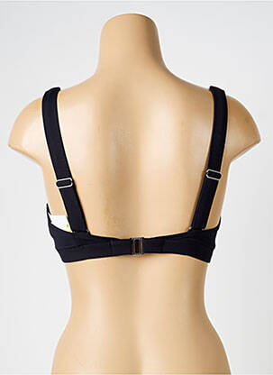 Haut de maillot de bain stretch haut soutien-gorge avec mousse de rembourrage amovible noir IODUS femme