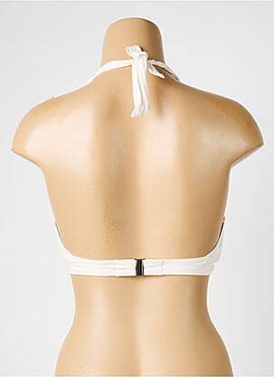 Haut de maillot de bain stretch haut soutien-gorge avec mousse de rembourrage amovible beige IODUS femme
