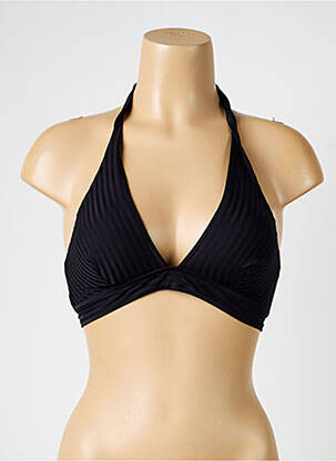 Haut de maillot de bain stretch haut soutien-gorge avec mousse de rembourrage amovible noir IODUS femme