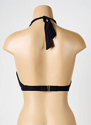 Haut de maillot de bain stretch haut soutien-gorge avec mousse de rembourrage amovible noir IODUS femme