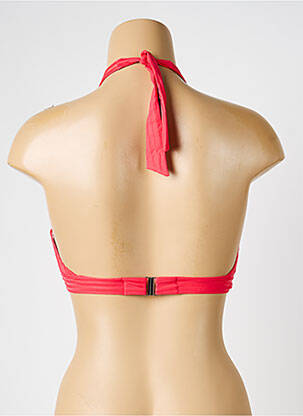 Haut de maillot de bain stretch haut soutien-gorge avec mousse de rembourrage amovible rouge IODUS femme