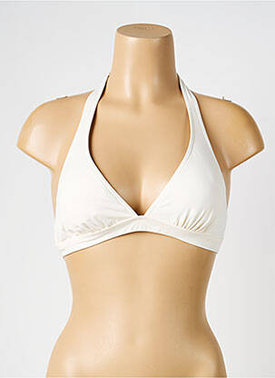 Haut de maillot de bain stretch haut soutien-gorge avec mousse de rembourrage amovible beige IODUS femme
