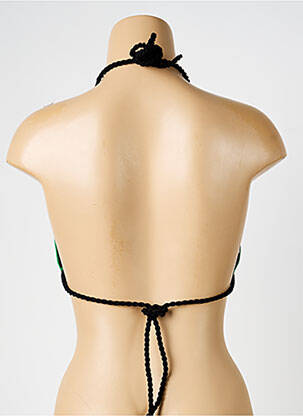 Haut de maillot de bain stretch haut soutien-gorge avec mousse de rembourrage amovible vert IODUS femme