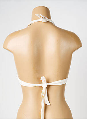 Haut de maillot de bain stretch haut soutien-gorge avec mousse de rembourrage amovible beige IODUS femme