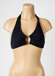 Haut de maillot de bain stretch haut soutien-gorge avec mousse de rembourrage amovible noir IODUS femme