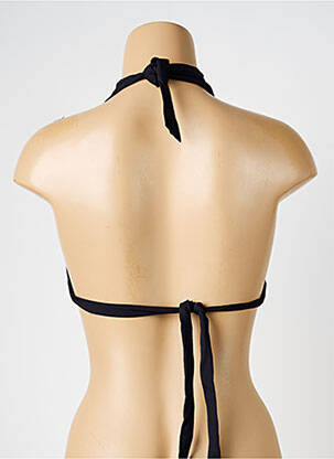 Haut de maillot de bain stretch haut soutien-gorge avec mousse de rembourrage amovible noir IODUS femme