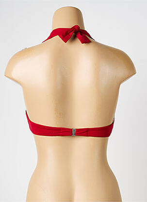 Haut de maillot de bain stretch haut triangles rouge IODUS femme