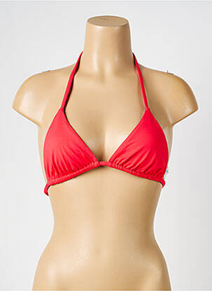 Haut de maillot de bain stretch haut triangles rouge IODUS femme