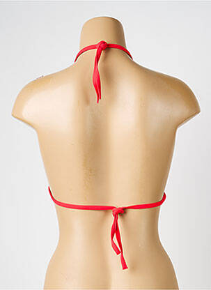 Haut de maillot de bain stretch haut triangles rouge IODUS femme