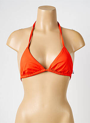 Haut de maillot de bain stretch haut triangles orange IODUS femme