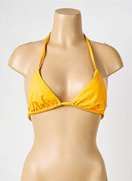 Haut de maillot de bain stretch haut triangles jaune IODUS femme