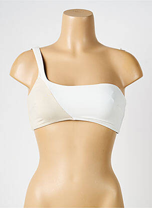 Haut de maillot de bain stretch haut bandeau beige IODUS femme