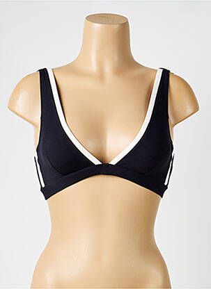 Haut de maillot de bain stretch haut soutien-gorge avec mousse de rembourrage amovible noir IODUS femme