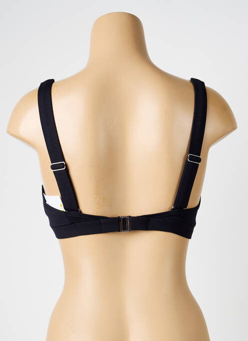 Haut de maillot de bain stretch haut soutien-gorge avec mousse de rembourrage amovible noir IODUS femme
