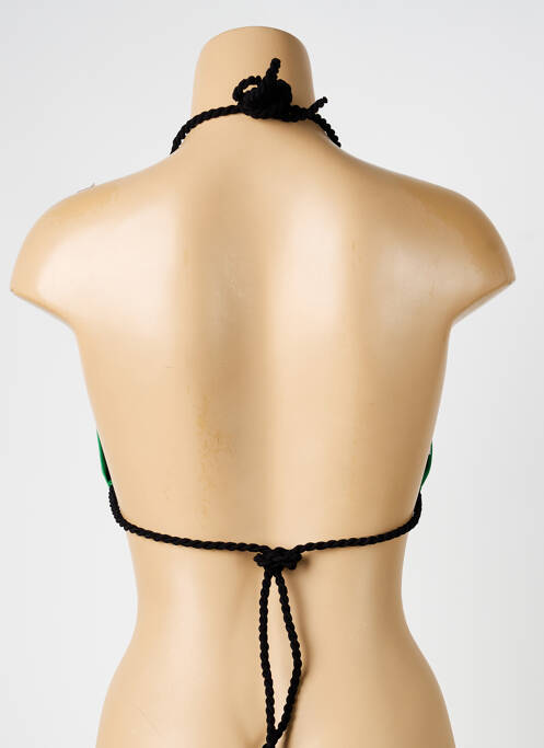 Haut de maillot de bain stretch haut soutien-gorge avec mousse de rembourrage amovible vert IODUS femme