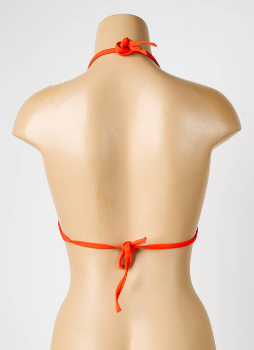 Haut de maillot de bain stretch haut triangles orange IODUS femme