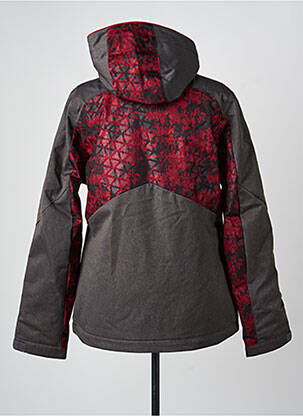 Parka fermeture zippée sur le devant a capuche rouge ZIENER femme