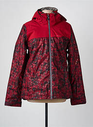 Parka manches longues a capuche rouge ZIENER femme