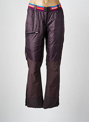 Pantalon droit taille élastique taille normale gris ZIENER femme