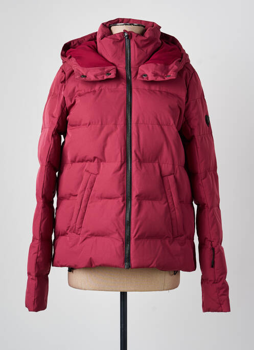 Doudoune poches a capuche rouge ZIENER femme