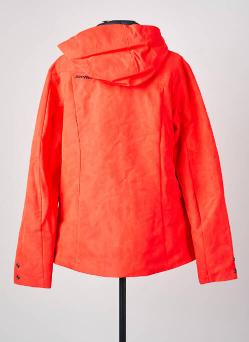 Parka manches longues a capuche orange ZIENER femme