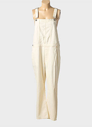 Salopette coupe droite fines bretelles beige ONLY femme