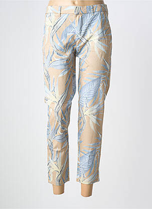 Pantalon 7/8 taille élastique beige ONLY femme
