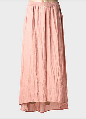 Jupe longue coupe fluide rose GRACE & MILA femme