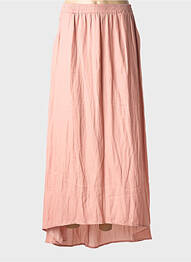 Jupe longue coupe fluide rose GRACE & MILA femme