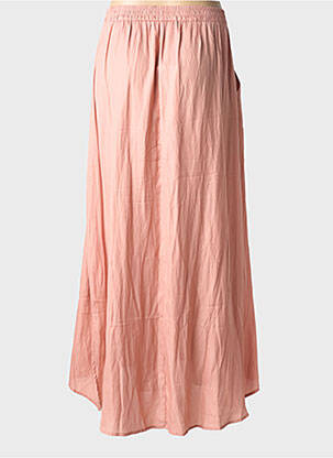 Jupe longue coupe fluide rose GRACE & MILA femme