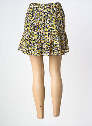 Jupe courte coupe évasée jaune ONLY femme